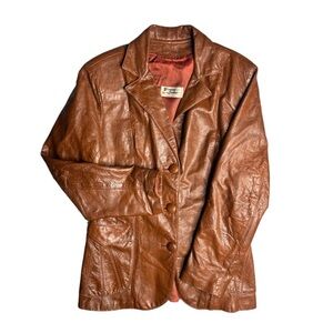 Vintage Genuine Leather Hecho En Mexico Jacket